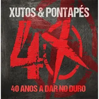 A capa de 40 Anos a Dar no Duro, compilação dos Xutos & Pontapés