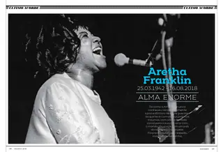 O adeus a Aretha Franklin, mas também a Filipe Mendes (Phil Mendrix), Mark E. Smith (The Fall), Ricardo Camacho (Sétima Legião) e outros vultos que nos deixaram este ano