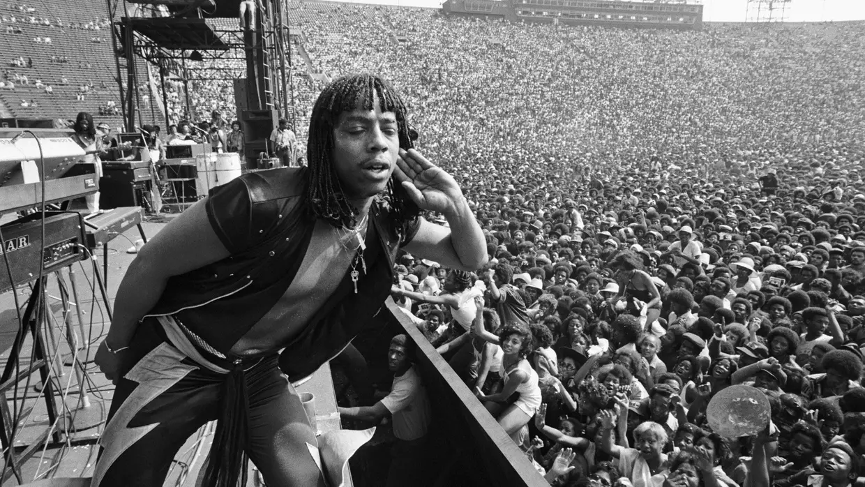 Rick James no Funk Festival, Los Angeles Coliseum, 1977