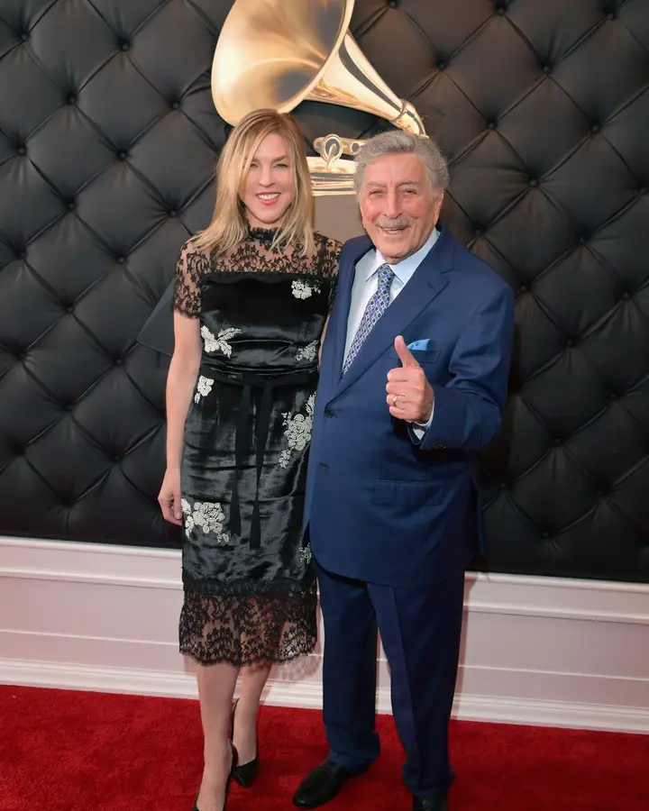 Diana Krall e Tony Bennett editaram um álbum juntos e foram juntos à cerimónia