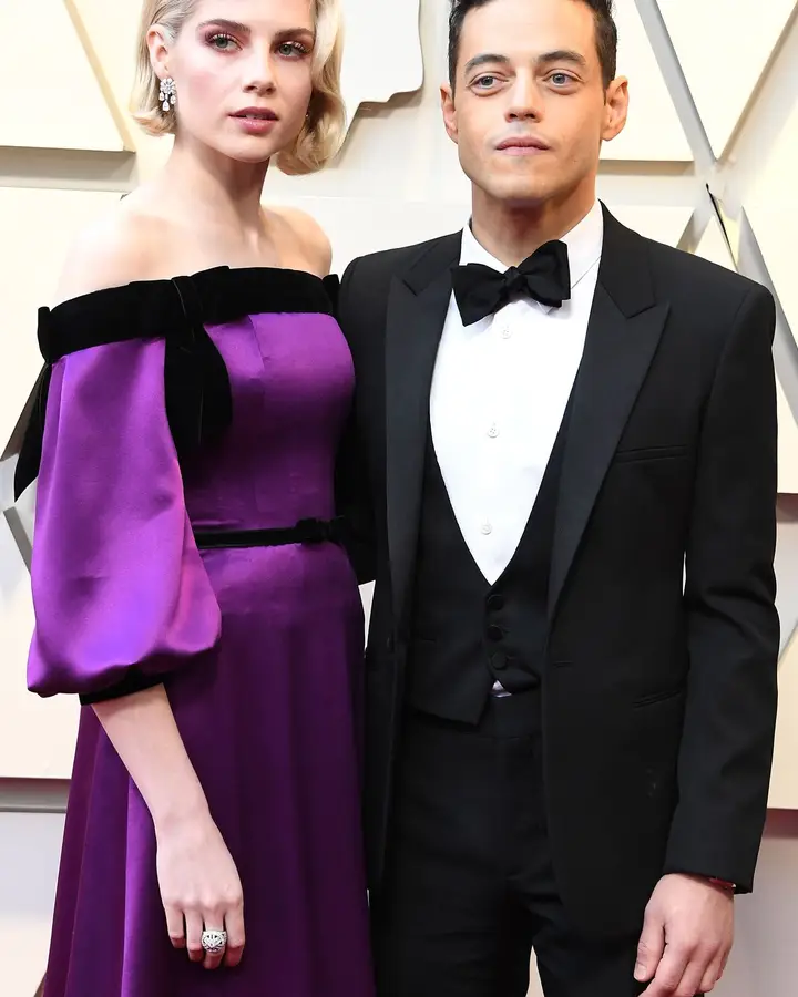 O casal do momento: Rami Malek e Lucy Boynton, que se conheceram nas filmagens de "Bohemian Rhapsody"