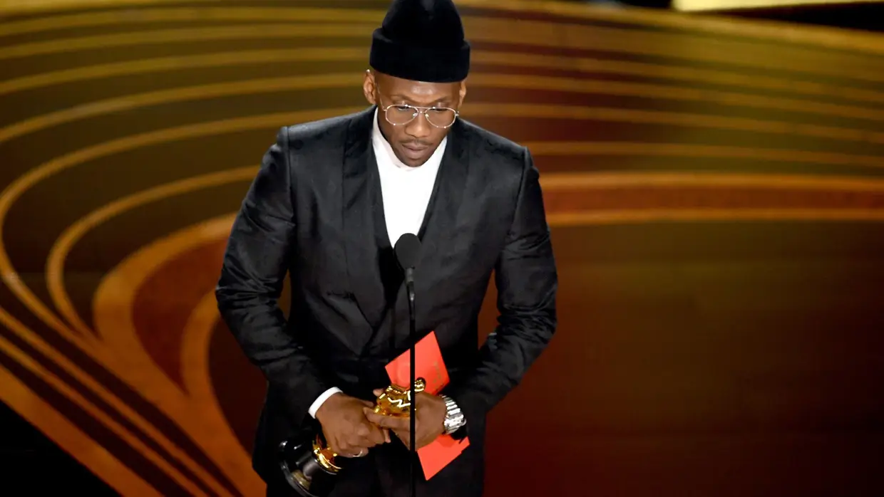 Mahershala Ali venceu o seu segundo Óscar pelo desempenho como Ator Secundário em 'Green Book'