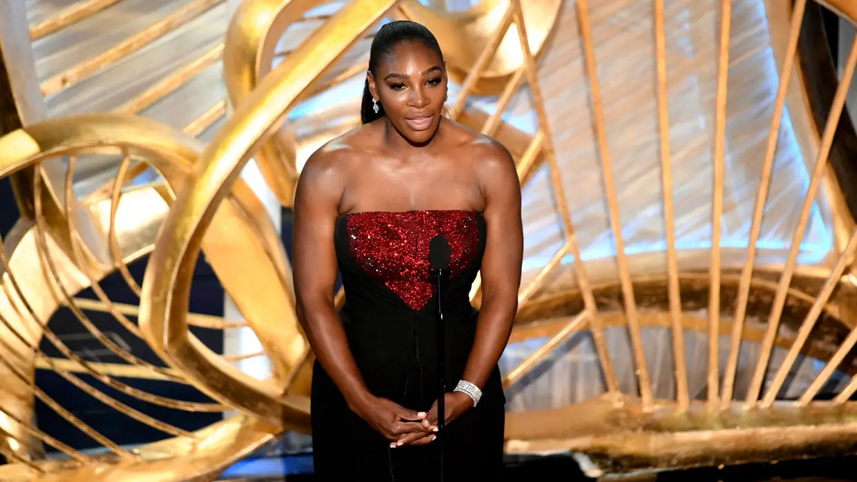 A tenista Serena Williams também subiu ao palco como apresentadora