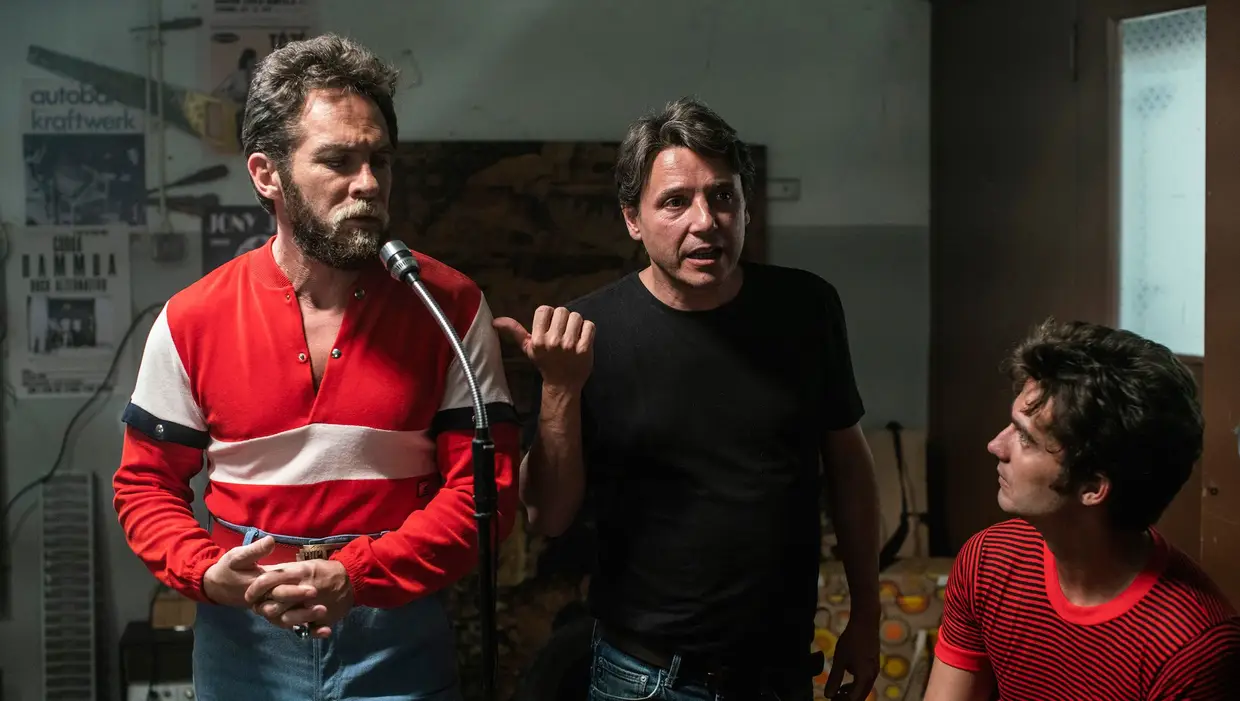 Sérgio Praia e Fernando Pires (Frederico) recebem instruções do realizador e argumentista João Maia
