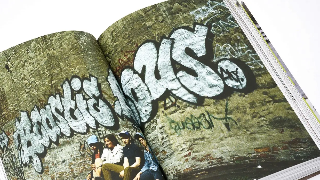 Imagens do interior de "Beastie Boys Book"