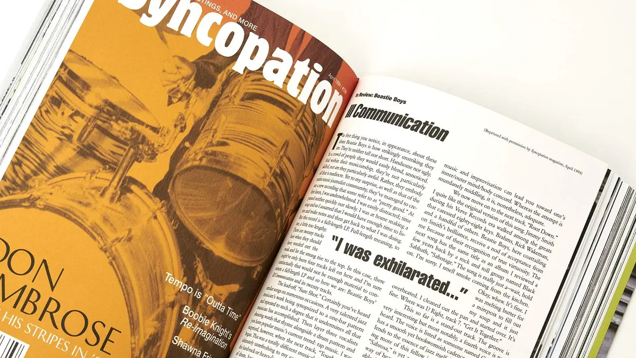 Imagens do interior de "Beastie Boys Book"