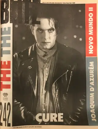 The Cure na capa da edição de 20 de junho de 1989 do jornal BLITZ