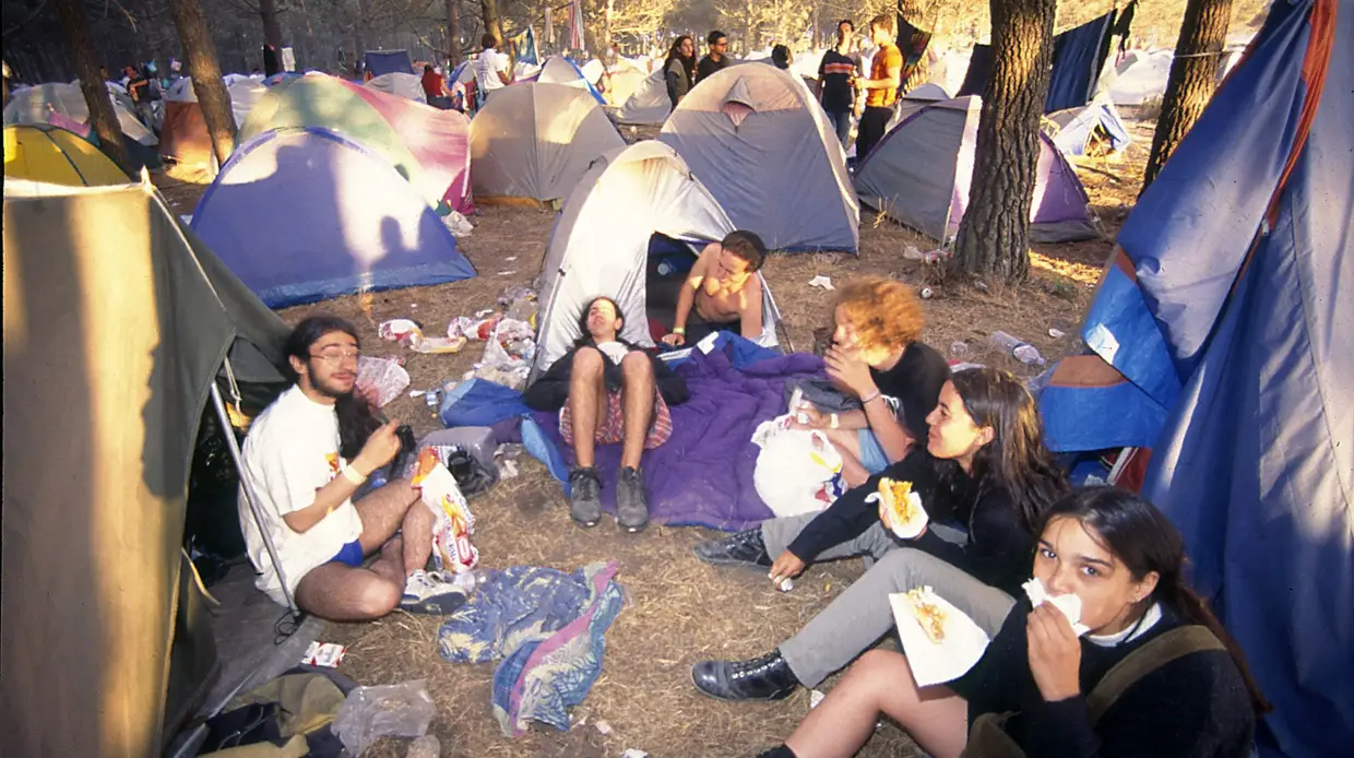 Ambiente no festival Sudoeste 1997