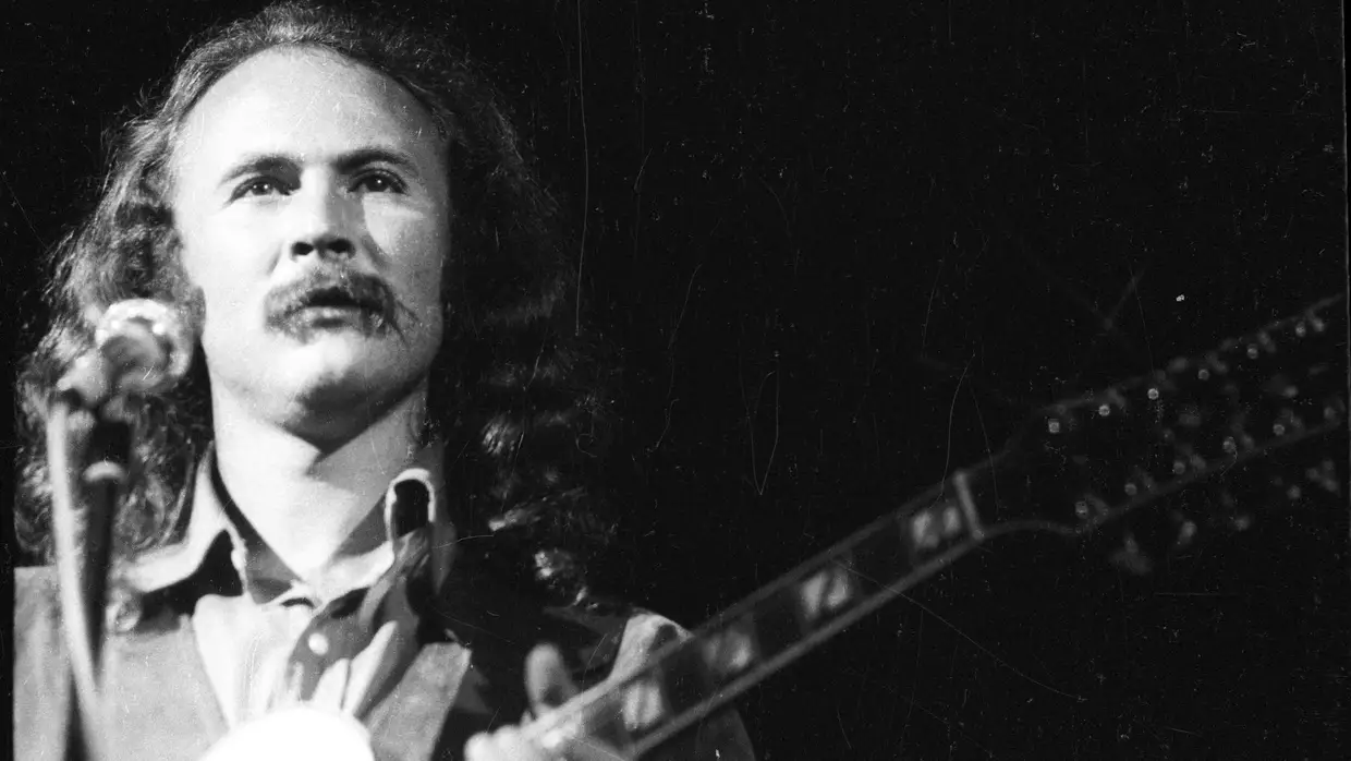 Woodstock 1969: David Crosby, de Crosby, Stills, Nash & Young