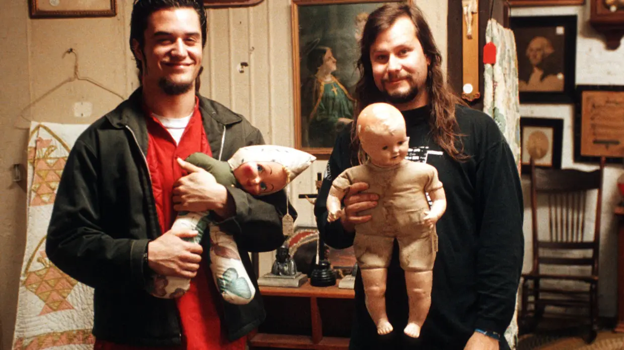 Mike Patton em Billy Gould num antiquário em Davenport, estado norte-americano de Iowa, 1992