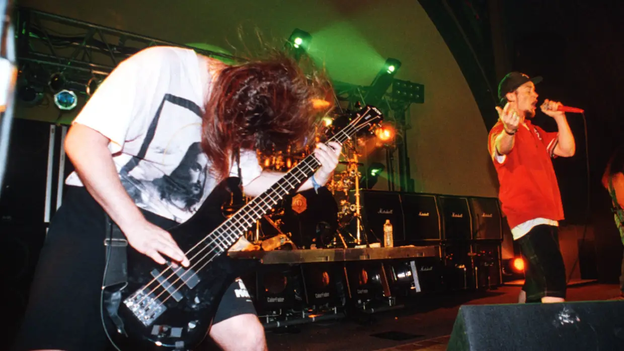 Em palco em setembro de 1992 no Iowa