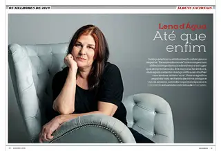 Lena d'Água entrevistada por Luís Guerra e fotografada por Rita Carmo na edição especial da BLITZ, já nas bancas