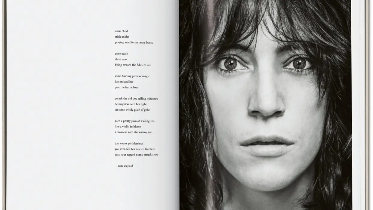Fotografia de Patti Smith e poema de Sam Shephard