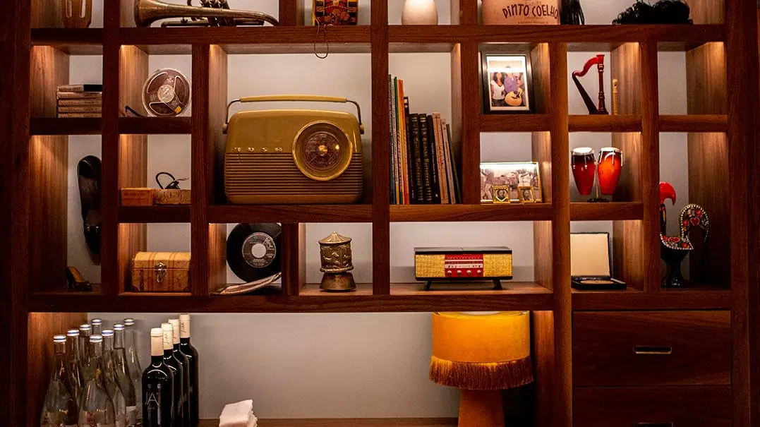 Pormenores de decoração do restaurante "Canto"