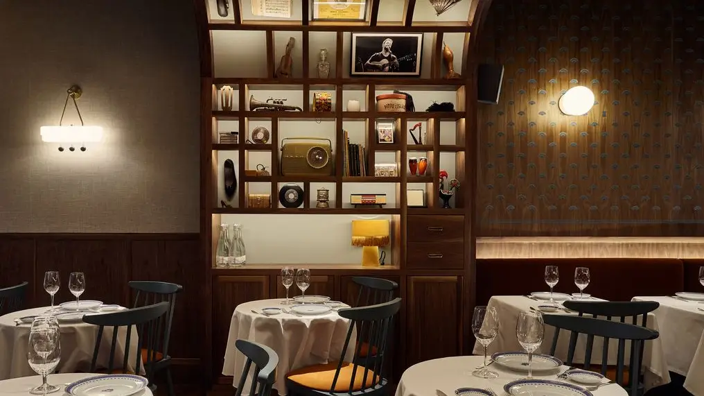 O interior do restaurante "Canto"
