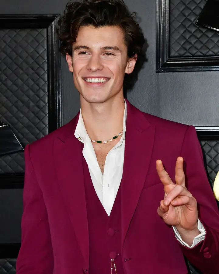 Shawn Mendes à chegada à cerimónia