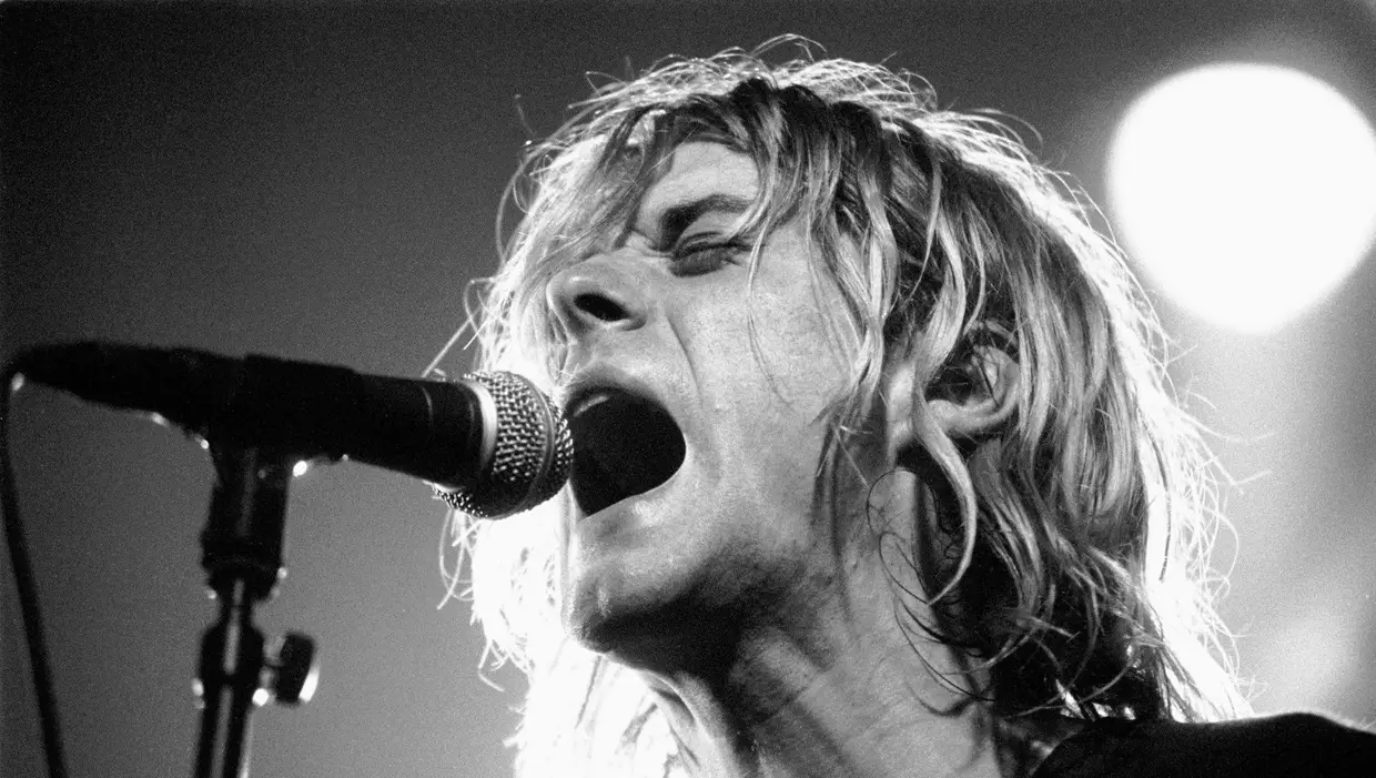 Em palco em Amesterdão, Holanda, novembro de 1991