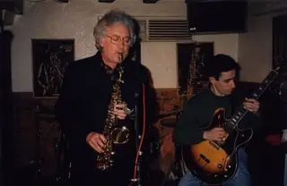 Lee Konitz com o guitarrista Pedro Madaleno