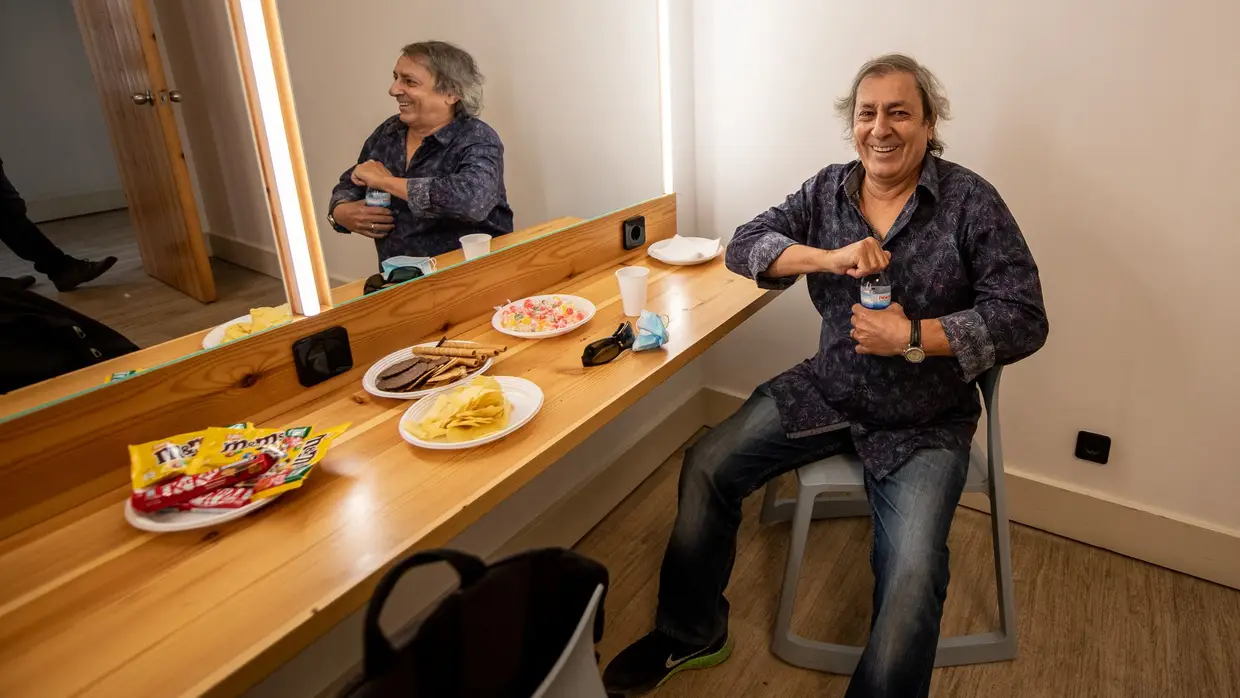 Jorge Palma nos bastidores do Coliseu dos Recreios, Lisboa