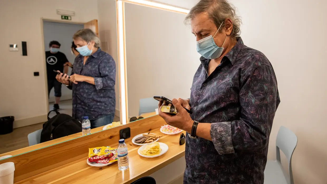 Jorge Palma nos bastidores do Coliseu dos Recreios, Lisboa