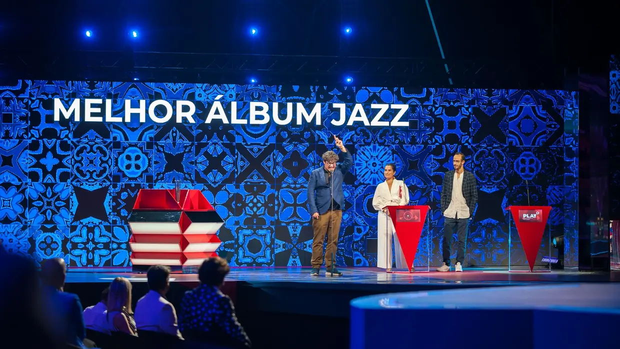 João Mortágua subiu ao palco para receber o prémio de Melhor Álbum Jazz