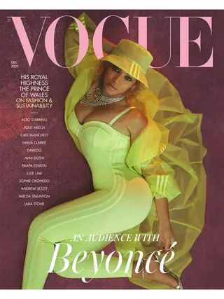 Capa da Vogue britânica com Beyoncé