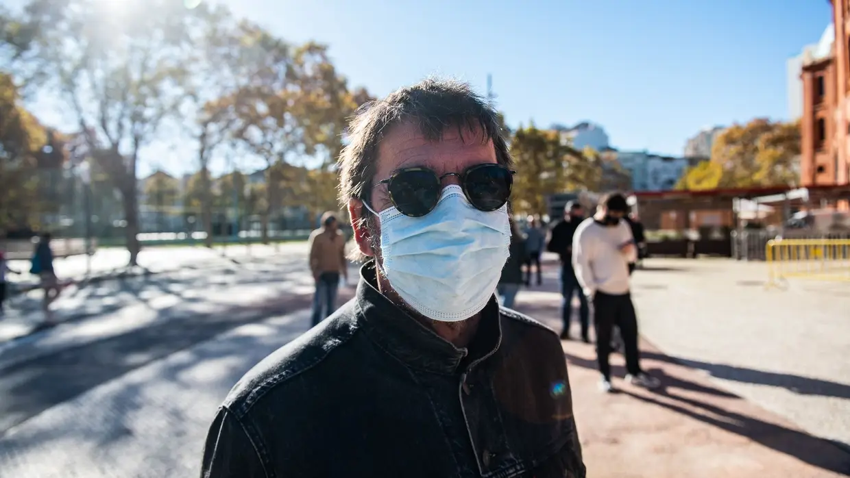 Kalú (Xutos), Manifestação APEFE - Campo Pequeno, Lisboa - 21.11.20