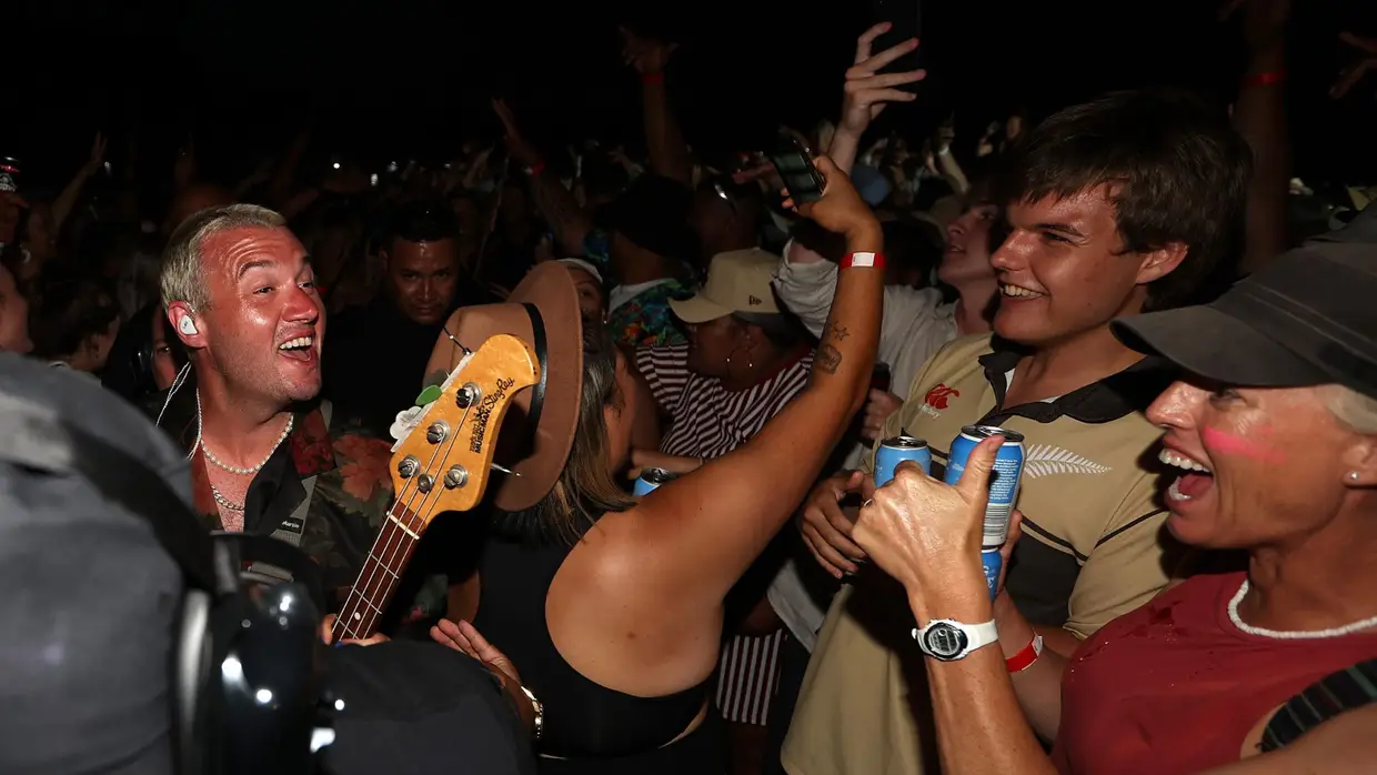 Concerto dos Six60 na Nova Zelândia a 16 de janeiro de 2021
