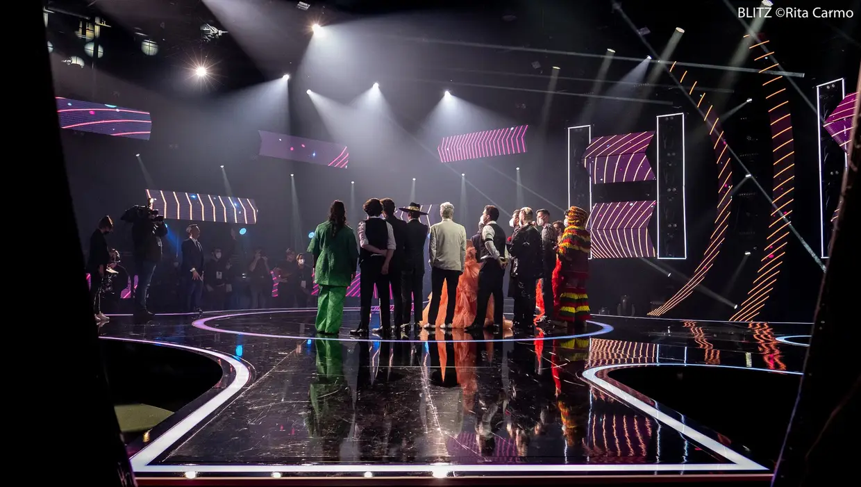 Bastidores do Festival da Canção 2021 - fim da primeira-semi-final
