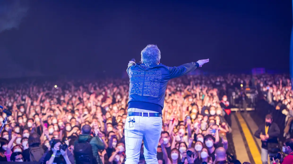 Concerto para 5 mil pessoas testas à covid-19, em Barcelona, a 27 de março