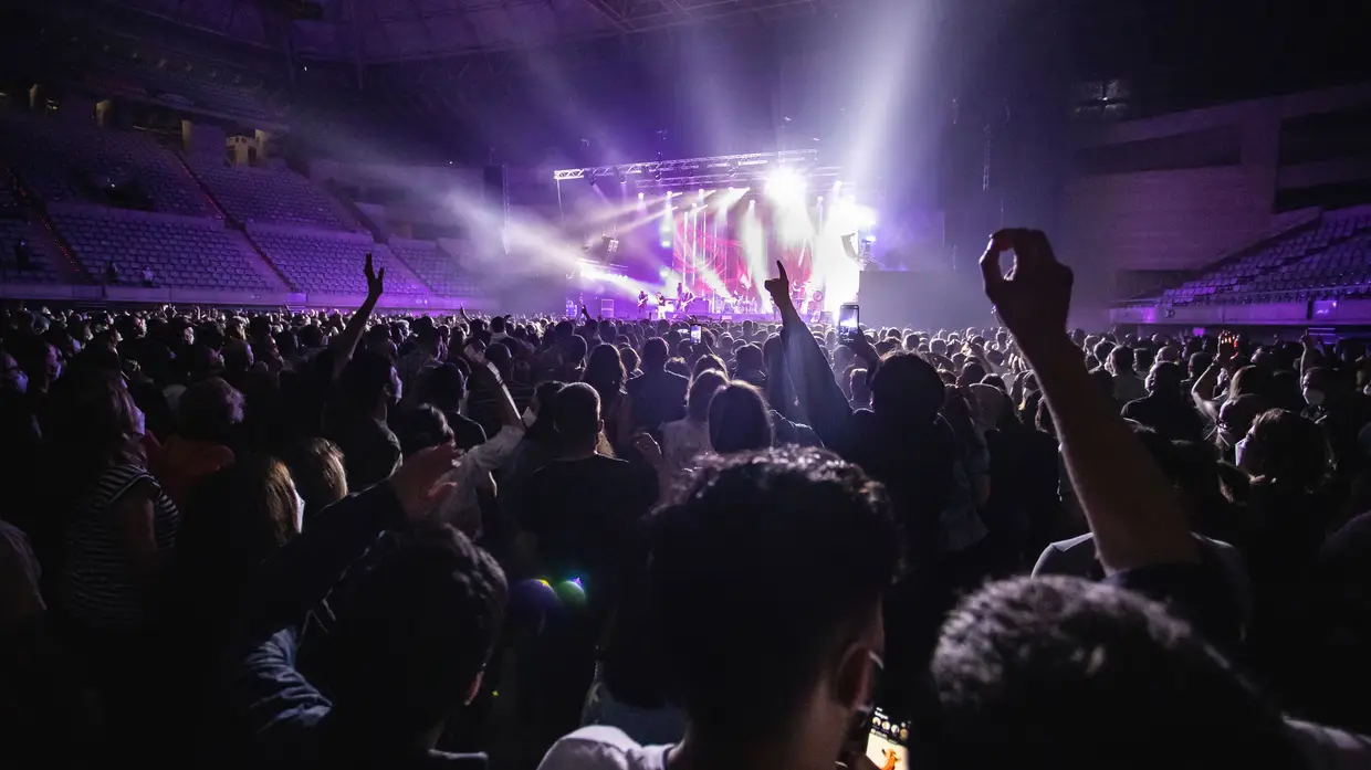 Concerto para 5 mil pessoas testas à covid-19, em Barcelona, a 27 de março