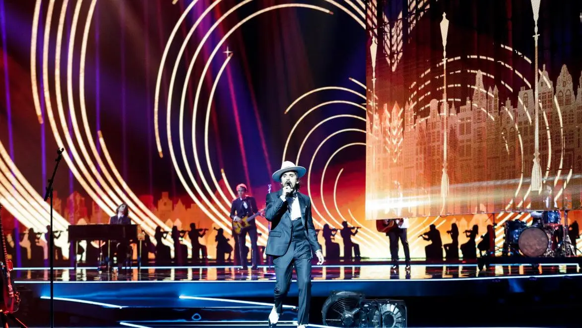 The Black Mamba no primeiro ensaio da Eurovisão