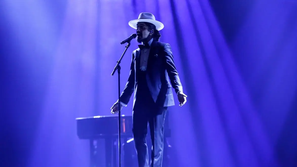 The Black Mamba no primeiro ensaio da Eurovisão