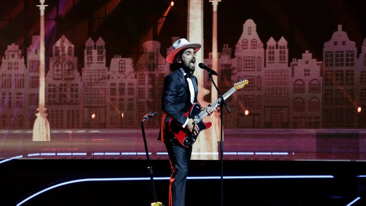 The Black Mamba no primeiro ensaio da Eurovisão