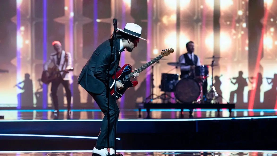 The Black Mamba no segundo ensaio da Eurovisão