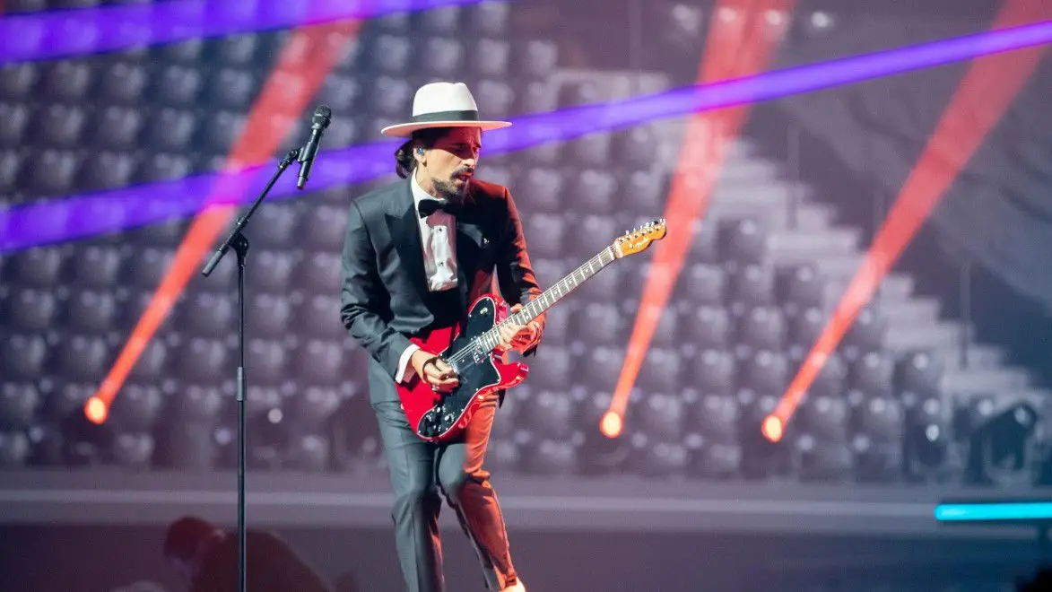 The Black Mamba no segundo ensaio da Eurovisão