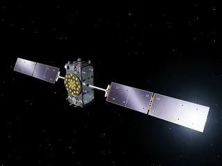 Ilustração de um satélite Galileo