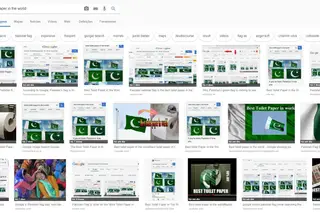 Motor de busca da Google foi "manipulado" para associar a bandeira paquistanesa a papel higiénico