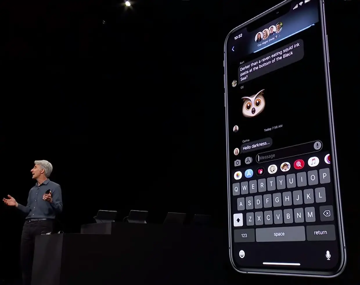 O modo negro adapta-se às apps e notificações