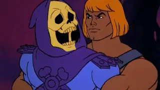 He-Man e Skeletor na série de animação dos anos 80