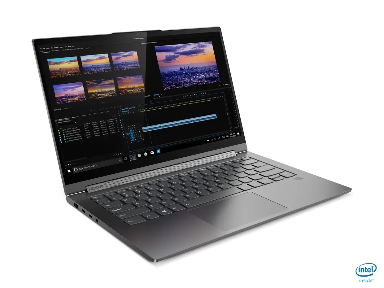 Yoga C940 14": FHD ou 4K (500 nits), autonomia até 15h, CPU Core i5/i7 de 10ª geração, SSD de 256 GB a 1 TB, Wi-Fi 6 (opcional), 1,4 kg, 14,1 mm de espessura