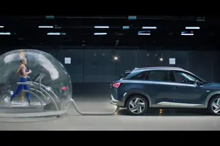 Melhor do YouTube: atleta corre em bolha ligada ao escape de Hyundai Nexo