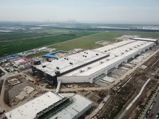 Imagem aérea da Gigafactory da Tesla