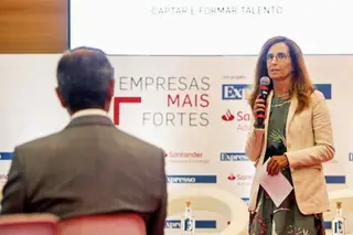 Inês Oom de Sousa, administradora do Santander, abriu o encontro