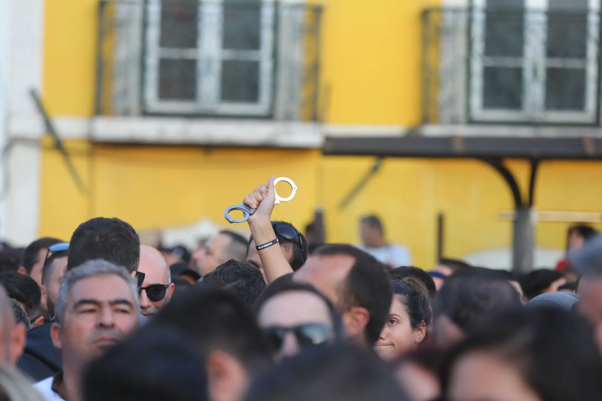 Expresso Polícias em protesto As imagens da manifestação