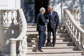António Costa e Rui Rio, num encontro no passado mês de Fevereiro