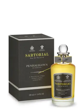 O Sartorial (€123,90/100ml) é uma das fragrâncias mais icónicas da marca e remete para um dos maiores símbolos da tradição britânica: a alfaiataria à medida