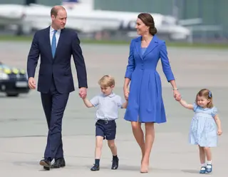 William e Kate com os filhos, George e Charlotte