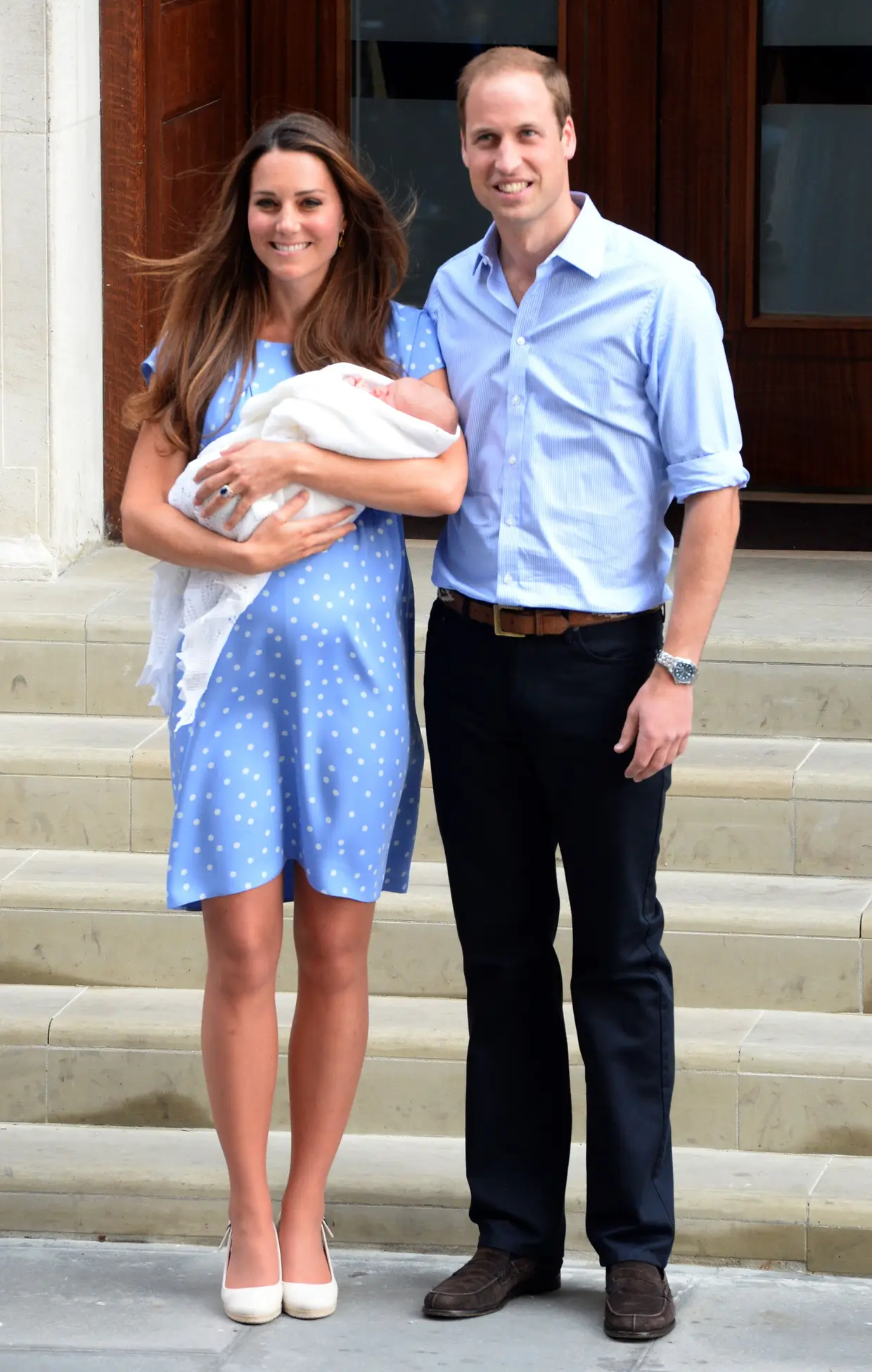 O casal apresentou o primeiro filho, George em julho de 2013