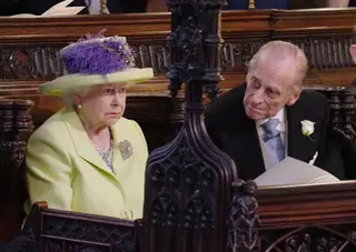 Rainha Isabel II e o marido, o duque de Edimburgo